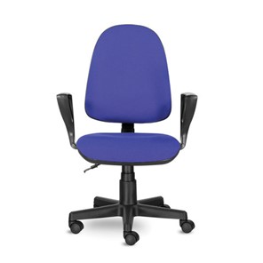 Офисное кресло Brabix Prestige Ergo MG-311 (регулируемая эргономичная спинка, ткань, черно-синее) 531876 в Первоуральске - предосмотр 2
