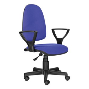 Офисное кресло Brabix Prestige Ergo MG-311 (регулируемая эргономичная спинка, ткань, черно-синее) 531876 в Новоуральске