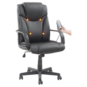Офисное кресло BRABIX "Relax MS-001", 4 массажных модуля, экокожа, черное, 532519 в Артемовском