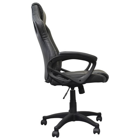 Офисное кресло Brabix Rider Plus EX-544 КОМФОРТ (экокожа, черное/серое) 531582 в Каменске-Уральском - изображение 3