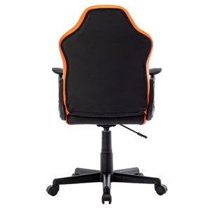 Офисное кресло BRABIX "Shark GM-203", экокожа, черное/оранжевое, 532513 в Екатеринбурге - предосмотр 3