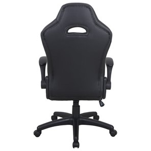 Офисное кресло BRABIX "Skill GM-005", откидные подлокотники, экокожа, черное/белое, 532493 в Екатеринбурге - предосмотр 3