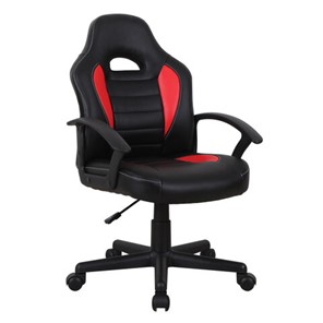Офисное кресло BRABIX "Spark GM-201", экокожа, черное/красное, 532503 в Каменске-Уральском