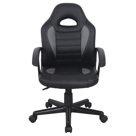 Офисное кресло BRABIX "Spark GM-201", экокожа, черное/серое, 532504 в Ревде - изображение 4