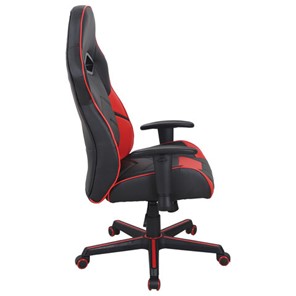 Офисное кресло BRABIX "Storm GM-006", регулируемые подлокотники, экокожа, черное/красное, 532500 в Кушве - предосмотр 2