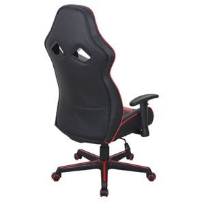 Офисное кресло BRABIX "Storm GM-006", регулируемые подлокотники, экокожа, черное/красное, 532500 в Кушве - предосмотр 3