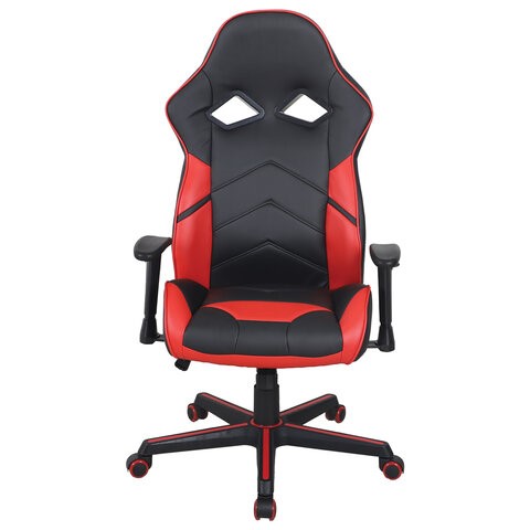 Офисное кресло BRABIX "Storm GM-006", регулируемые подлокотники, экокожа, черное/красное, 532500 в Кушве - изображение 5