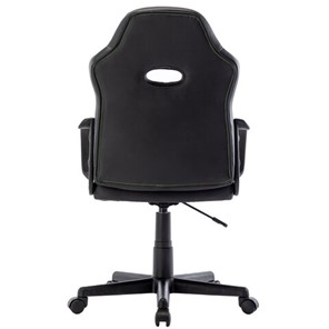 Офисное кресло BRABIX "Stripe GM-202", экокожа, черное/зеленое, 532511 в Екатеринбурге - предосмотр 3