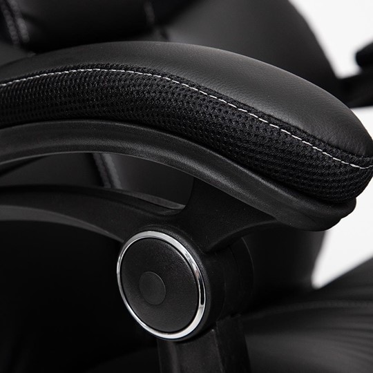 Компьютерное кресло CAMBRIDGE кож/зам/ткань, черный/черный , 36-6/11 арт.12756 в Ревде - изображение 9