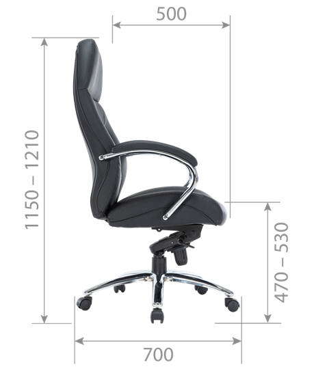 Кресло компьютерное CH791 экокожа черная в Богдановиче - изображение 4