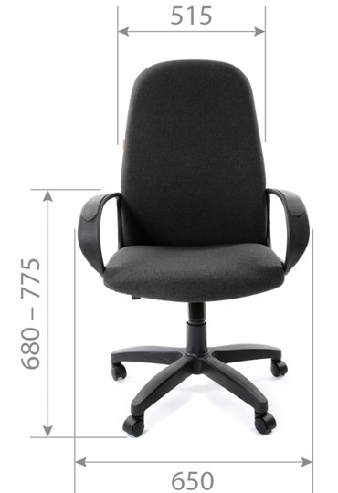 Кресло офисное CHAIRMAN 279, экокожа, цвет черный в Екатеринбурге - изображение 2