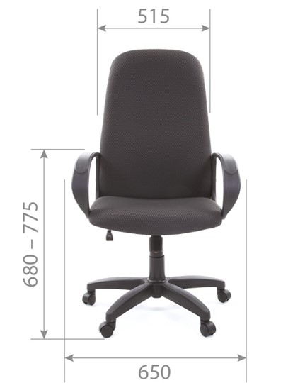 Кресло офисное CHAIRMAN 279 JP15-1 черно-серый в Красноуфимске - изображение 4