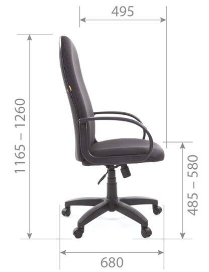 Кресло офисное CHAIRMAN 279 JP15-1 черно-серый в Ирбите - изображение 5