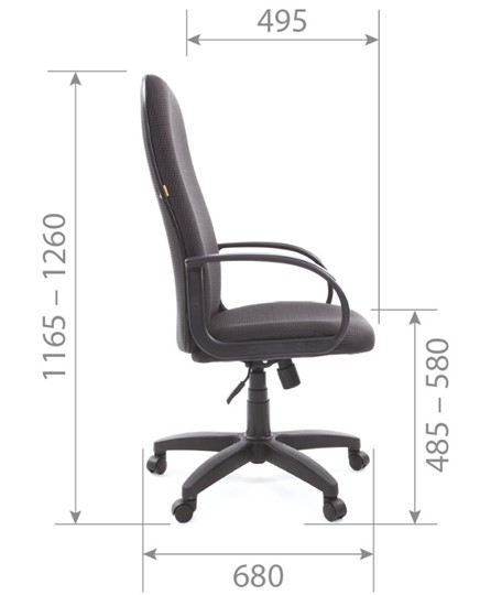 Офисное кресло CHAIRMAN 279 JP15-2, цвет черный в Ревде - изображение 5