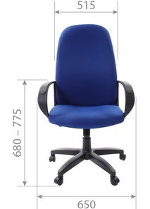 Офисное кресло CHAIRMAN 279 TW 11, цвет черный в Екатеринбурге - предосмотр 4