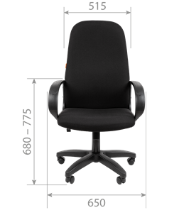 Компьютерное кресло CHAIRMAN 279T, ткань Т-08 черный в Екатеринбурге - предосмотр 3