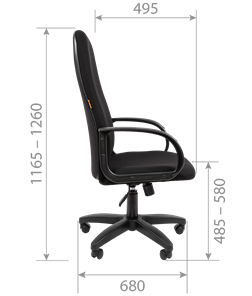 Компьютерное кресло CHAIRMAN 279T, ткань Т-08 черный в Ревде - предосмотр 4