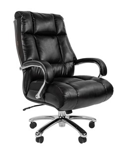 Кресло офисное CHAIRMAN 405 экокожа черная в Кушве