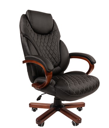 Кресло компьютерное CHAIRMAN 406, черный в Красноуфимске - изображение