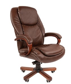 Кресло компьютерное CHAIRMAN 408, коричневый в Кушве