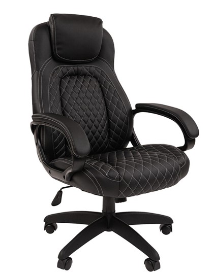 Офисное кресло CHAIRMAN 432, экокожа, цвет черный в Каменске-Уральском - изображение 3