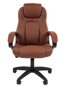 Кресло компьютерное CHAIRMAN 432, экокожа, цвет коричневый в Екатеринбурге - предосмотр 2