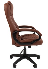 Кресло компьютерное CHAIRMAN 432, экокожа, цвет коричневый в Каменске-Уральском - предосмотр 4
