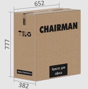 Кресло компьютерное CHAIRMAN 432, экокожа, цвет коричневый в Ревде - предосмотр 7