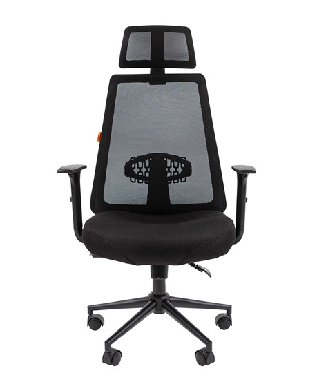 Кресло офисное CHAIRMAN 535 BLACK Сетчатый акрил черный / Полиэстер черный в Екатеринбурге - изображение 1