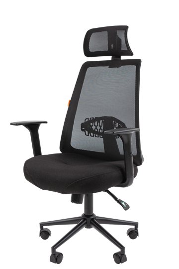 Кресло офисное CHAIRMAN 535 BLACK Сетчатый акрил черный / Полиэстер черный в Екатеринбурге - изображение 3