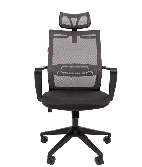 Кресло офисное CHAIRMAN 545 сетка/ткань серый в Екатеринбурге - изображение 3