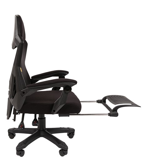 Офисное кресло CHAIRMAN 571 с подставкой для ног , Сетчатый акрил черный / Полиэстер черный в Ревде - изображение 3