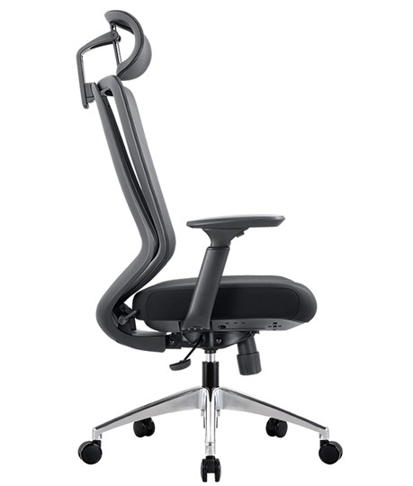 Офисное кресло CHAIRMAN 580 Сетчатый акрил серый / Полиэстер черный в Екатеринбурге - изображение 4