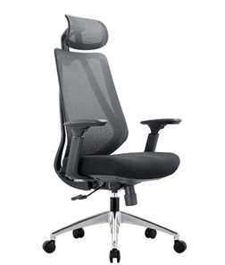 Офисное кресло CHAIRMAN 580 Сетчатый акрил серый / Полиэстер черный в Красноуфимске