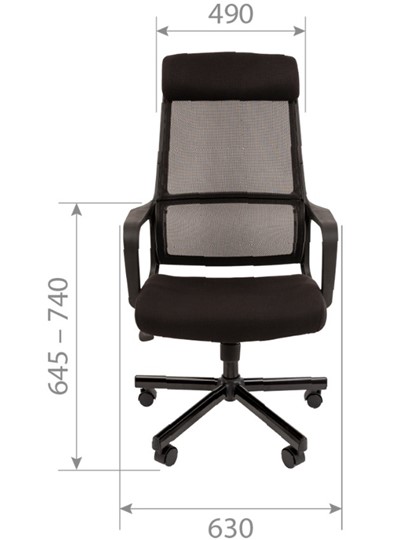 Кресло CHAIRMAN 590, черное в Ревде - изображение 3