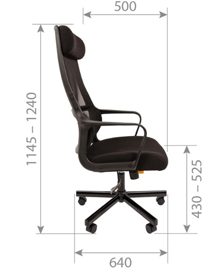 Кресло CHAIRMAN 590, черное в Ревде - изображение 4