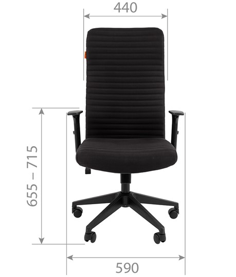 Кресло компьютерное CHAIRMAN 611 черный в Первоуральске - изображение 3