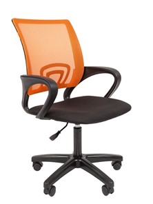 Кресло CHAIRMAN 696 black LT, оранжевый в Асбесте