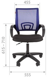 Офисное кресло CHAIRMAN 696 black LT, синий в Екатеринбурге - предосмотр 3