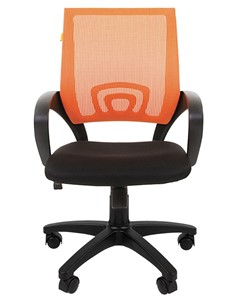 Офисное кресло CHAIRMAN 696 black Сетчатый акрил DW66 оранжевый в Новоуральске - предосмотр 4