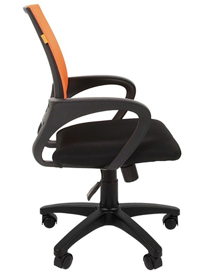 Офисное кресло CHAIRMAN 696 black Сетчатый акрил DW66 оранжевый в Артемовском - изображение 5