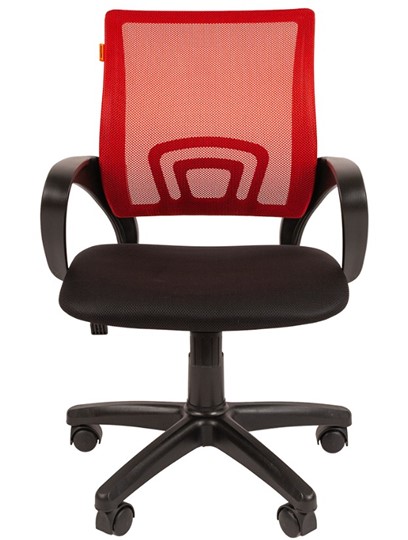 Кресло офисное CHAIRMAN 696 black Сетчатый акрил DW69 красный в Красноуфимске - изображение 4