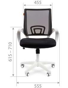 Компьютерное кресло CHAIRMAN 696 white, черный в Ревде - предосмотр 1