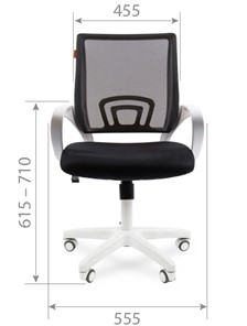 Офисное кресло CHAIRMAN 696 white, tw12-tw04 серый в Екатеринбурге - предосмотр 1