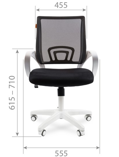 Офисное кресло CHAIRMAN 696 white, tw12-tw04 серый в Екатеринбурге - изображение 1
