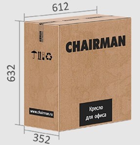 Кресло офисное CHAIRMAN 698 black TW, ткань, цвет оранжевый в Ревде - предосмотр 5
