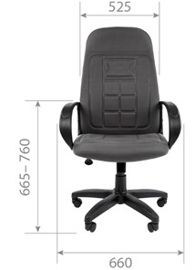 Кресло компьютерное CHAIRMAN 727 ткань ст., цвет черный в Екатеринбурге - предосмотр 5