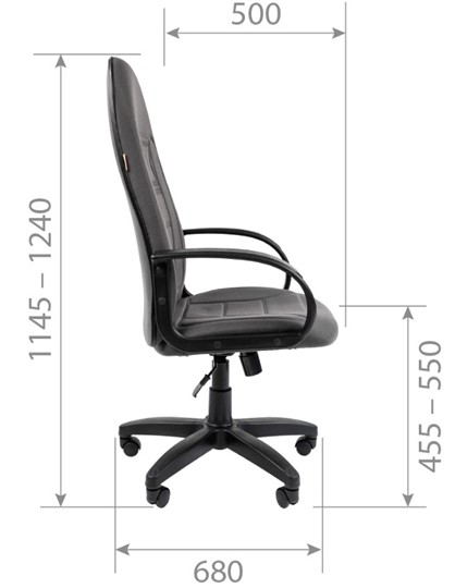 Кресло CHAIRMAN 727 ткань ст., цвет серый в Кушве - изображение 4