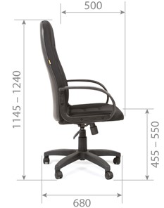 Офисное кресло CHAIRMAN 727 TW 12, цвет серый в Екатеринбурге - предосмотр 5