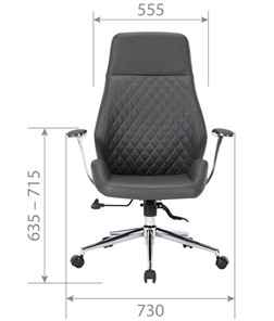 Кресло офисное CHAIRMAN 790, экокожа черная в Кушве - предосмотр 3